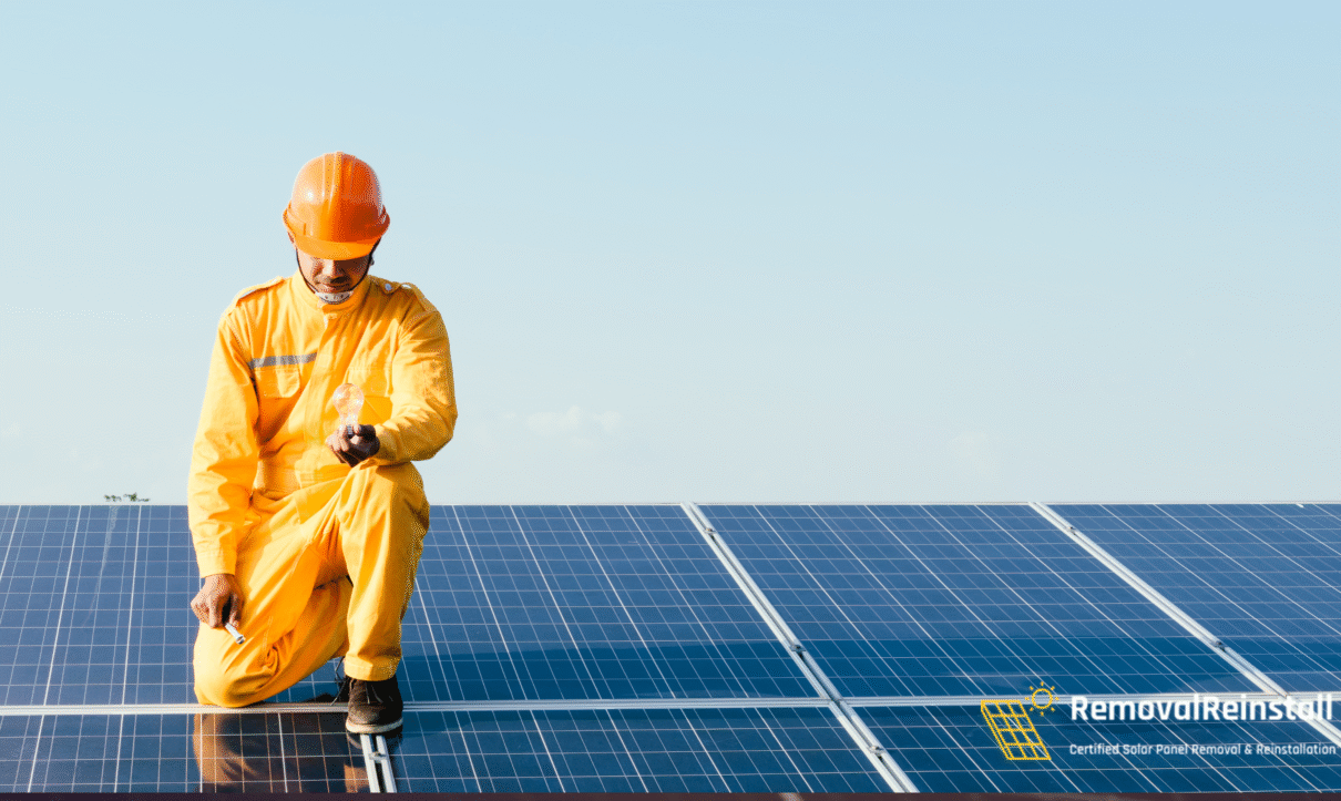 Learn what companies can safely remove and reinstall solar panels.