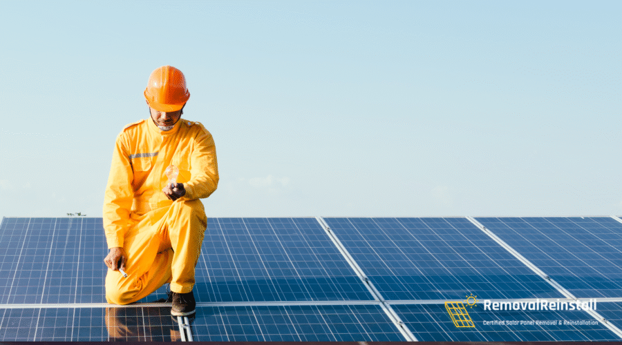 Learn what companies can safely remove and reinstall solar panels.